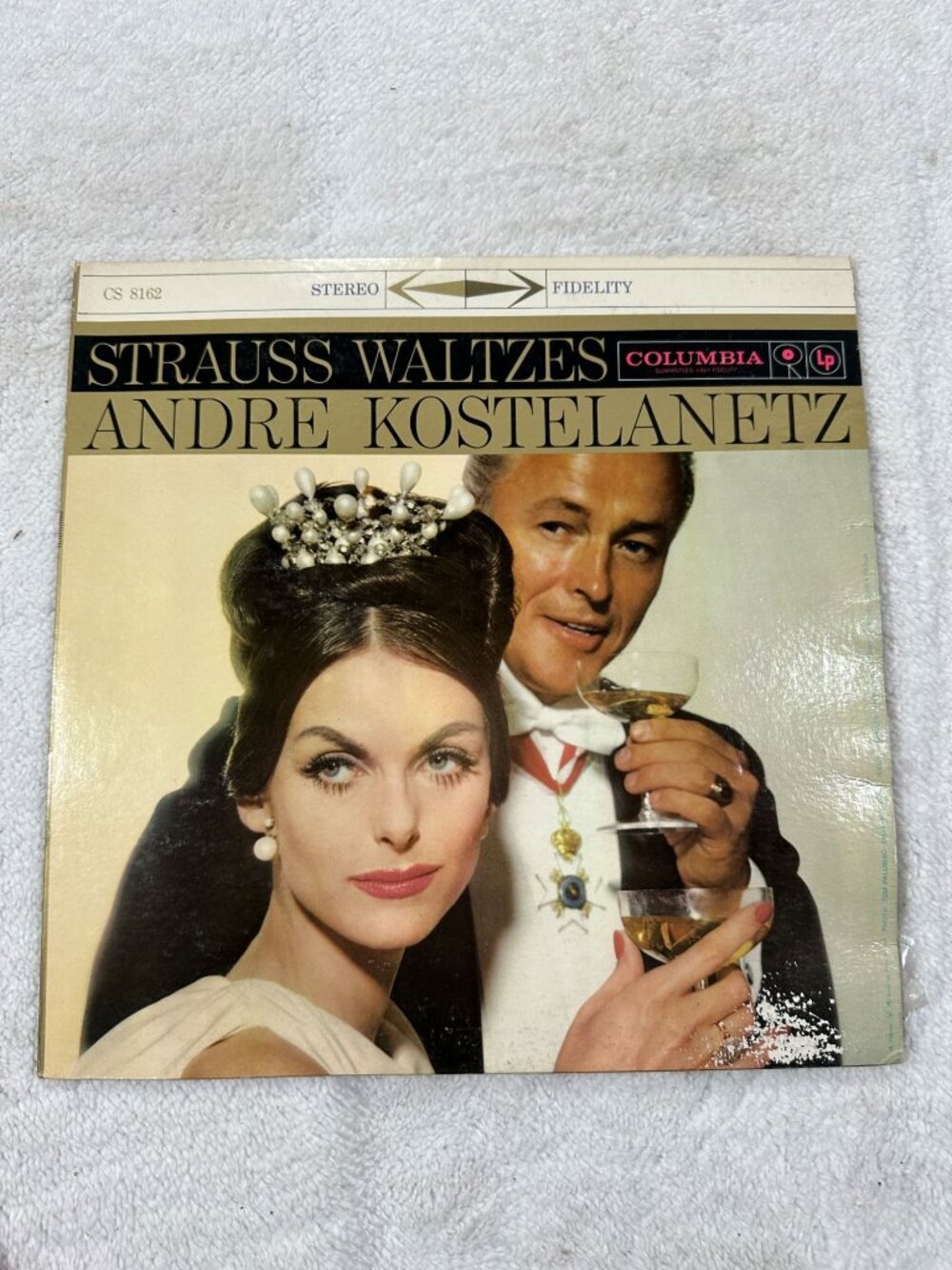 Strauss Waltzes Andre Kostelanetz LP Stereo 33 RPM Columbia Red Label Classical